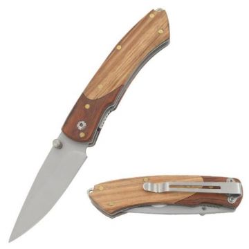 Snake Eye Tactical Manual Folding Knife Wood Handle (SE-1259)